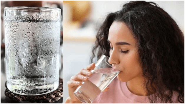 Drinkig cool water effects