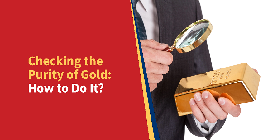 How to check purity of Gold