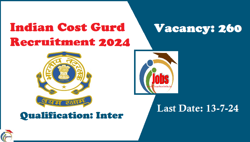 indian cost guard notification 2024