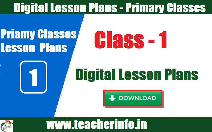 class 1 digital lesson plans all subjects
