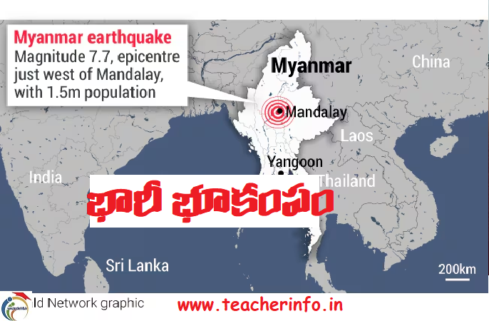 Earthquake in tiland and myanmar